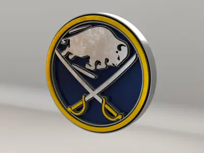 NHL Buffalo Sabres Team Logo 3D model