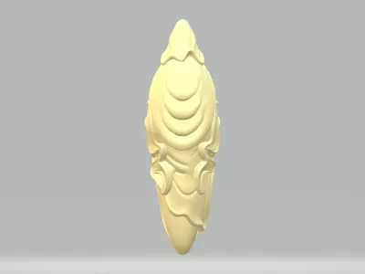 Guan Yu Head Pendant 3D print model