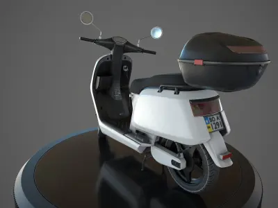 Electric Urban Scooter Low-poly 3D model