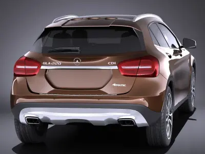 Mercedes Benz GLA 2015 VRAY 3D model