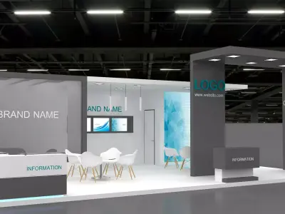 Exhibition Booth 3D model 3D model