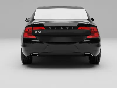 Volvo S90 with interior 3D model