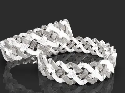 Braid Bracelet 3D model