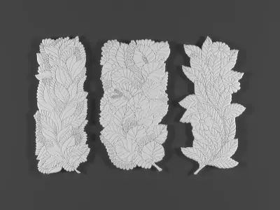 3 ornamental classic decoration art 3d model kitbash vol 22 3D model