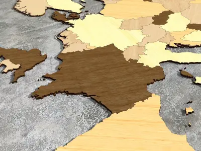 Europe Map  3D model