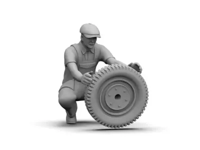 Gas Station Staff 3D print model