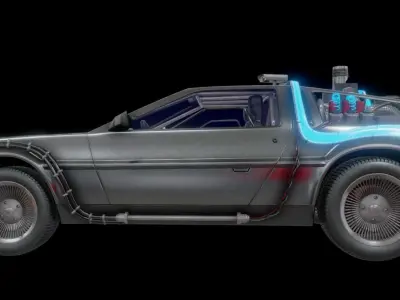 DeLorean DMC-12 Back To The Future episode 1 3D model