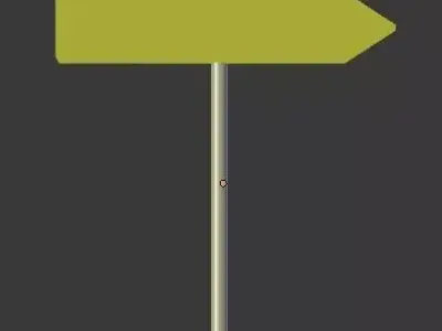 Road Indicator Low-poly 3D model