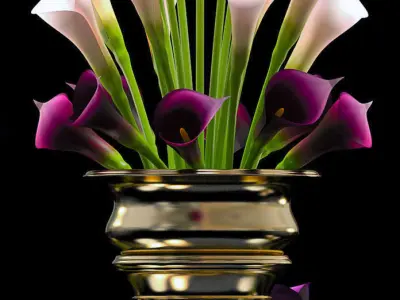 Flower Vase Set 3D model