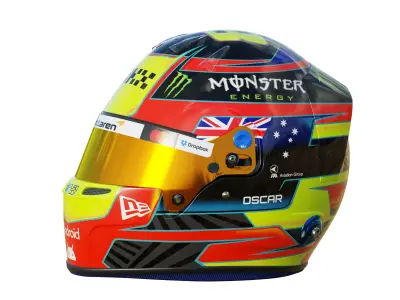 F1 Oscar Piastri Helmet 2025 3D model