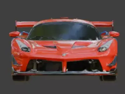 Professional High-End Supercar 3D Model Low-poly 3D model