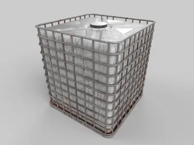 diesel tank Low-poly 3D model