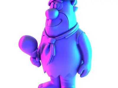 Fred Flintstone toy 3D print model