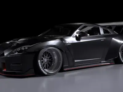 Nissan GTR 3D model
