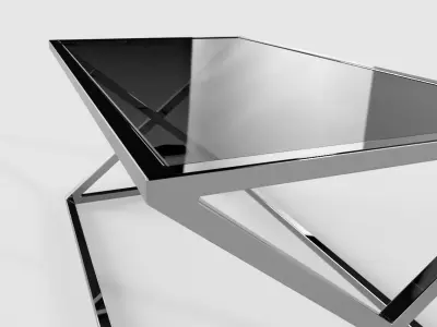 Rectangular coffee table 3D model