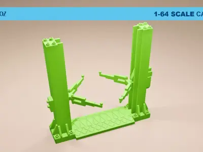 1-64 Repair Garage Diorama Pack 3D model