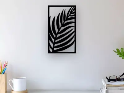Leaf Wall Art 3D print model 7
