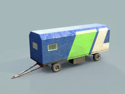 Storeroom 01  Low-poly 3D model