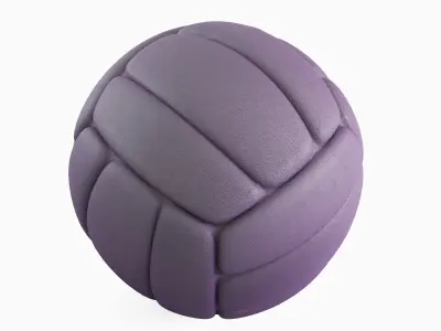 Simple Volleyball Ball 08 3D model