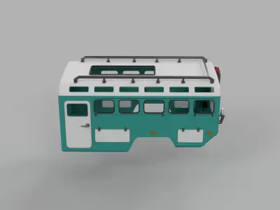 Crawler 4320 Expedition Long Cab - 1-10 RC body attachment 3D print model