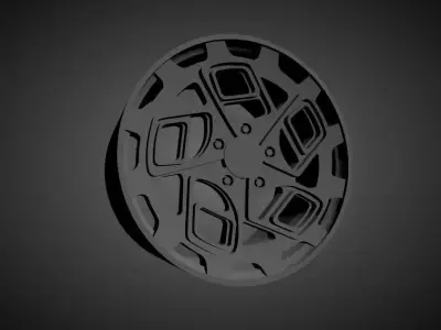 Radi8 R8CM9 scalable and Printable rim 3D print model
