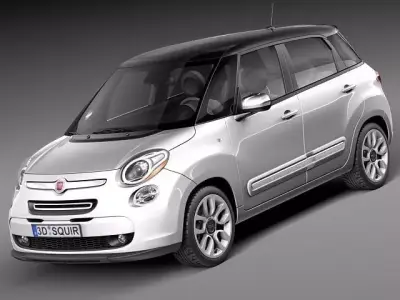 Fiat 500L USA-version 2013 3D model