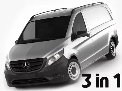 Mercedes Vito Panel Van 2016 3D model
