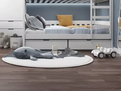 kids bedroom 3D model shop