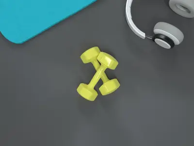 Dumbbell dumbbells 3D model purchase