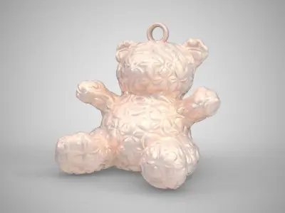 Candy Bear Ornament 3D print model