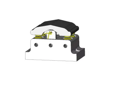  DPDT Momentary Screw Switch  3D print model