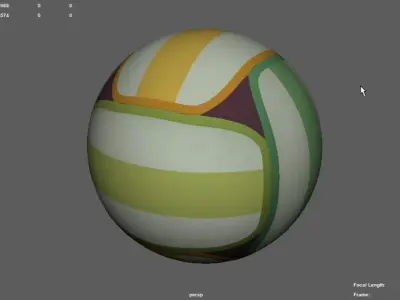Volleyball ball 3D model