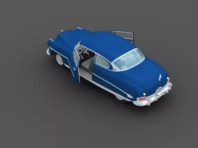 Hudson Hornet Lowpoly Low-poly 3D model