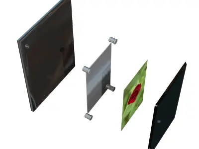 Glass Photoframe 3D model