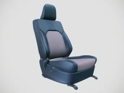 Car seat 3D model