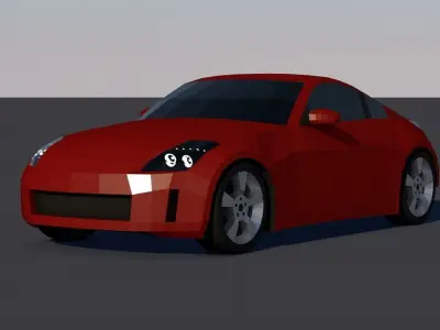 Nissan 350Z Low-Poly Free 3D model
