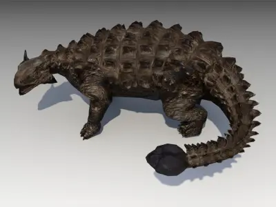 Ankylosaurus dinosaur Low-poly 3D model