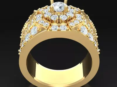 Luxury Men Rings Designs 4MR042 3D print model