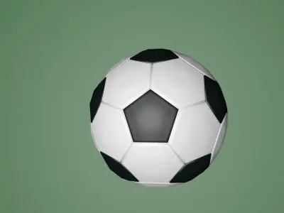 Soccer Ball Low Poly Low-poly 3D model