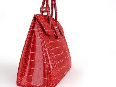  Hermes Birkin female handbags 3D model