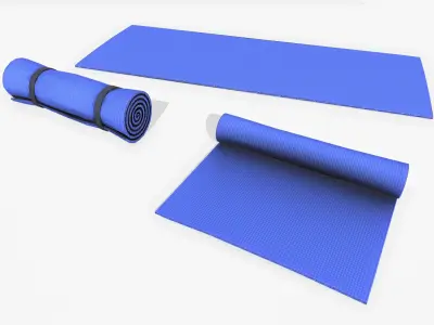Yoga mat Low-poly 3D model