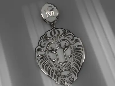 Pendant Lion 3D print model
