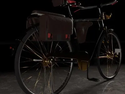 VIntage Bike Free low-poly 3D model