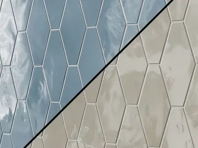 Manchester Hexagon  Ceramic Tile 3D model