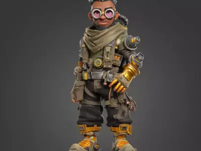 Stylized Engineers 3D model