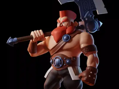  Viking Art Toy 3D model