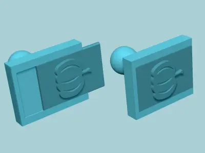 Stamp 33 - Pumpkin Simple - Fondant Decoration Maker Toy 3D print model