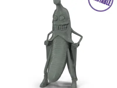 maniac banana 3D print model