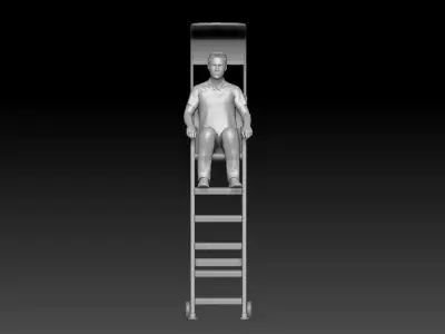 TENNIS REFEREE BOY 1 3D print model