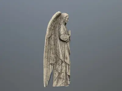 Angel Statue 04 Low-poly 3D model